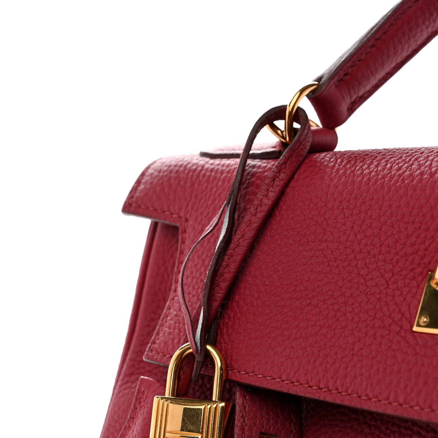 Hermes Togo Kelly Retourne 28 Rouge Grenat 11 of 12