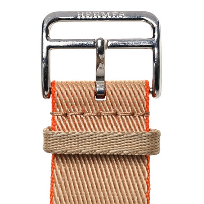 Hermes Nylon Weave Apple Watch Single Tour Band 44mm Kraft Orange 6 of 9