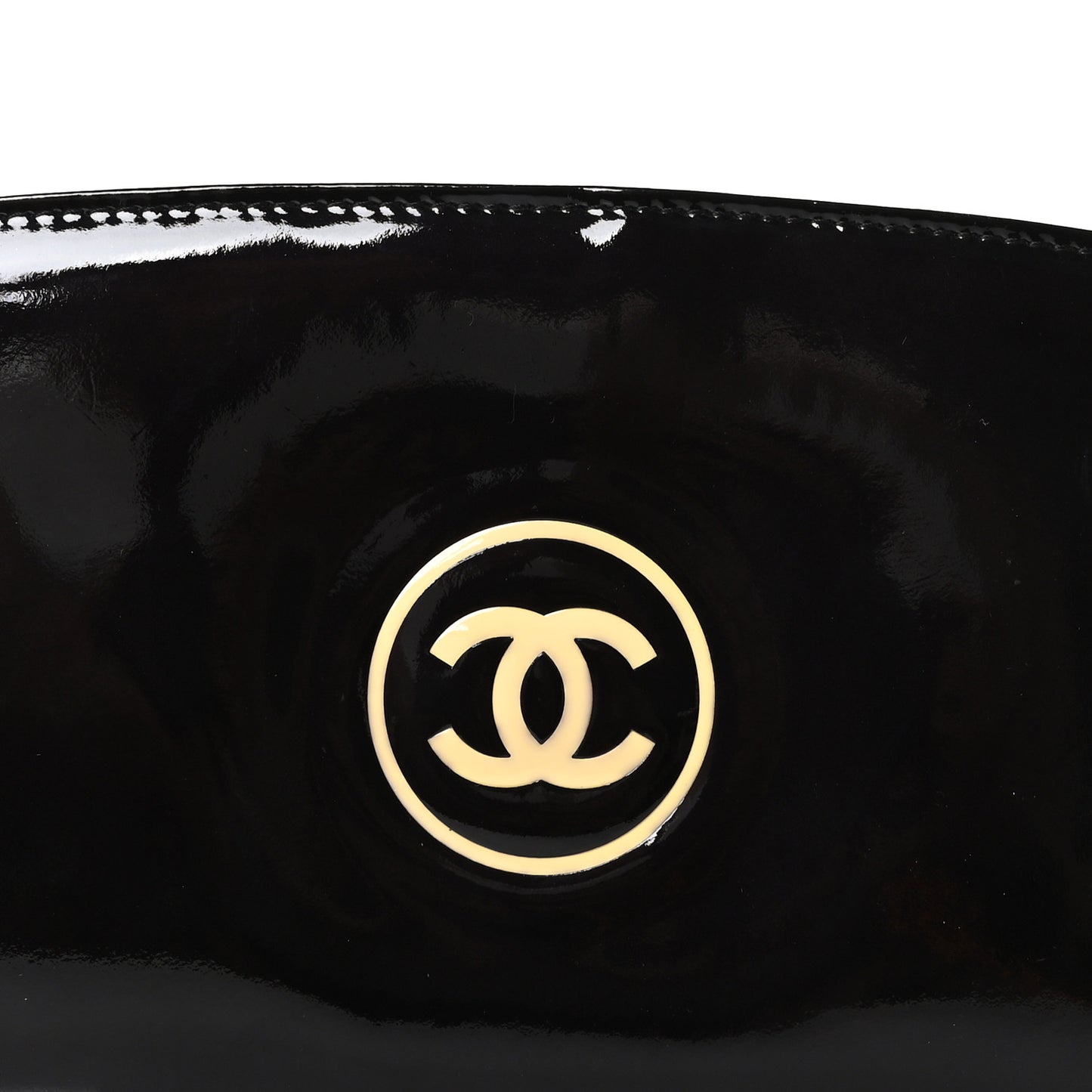 Patent Trousse Maquil Wallet Black
