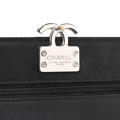 Chanel Lambskin Quilted CC Box Wallet On Chain WOC Black 6 of 13