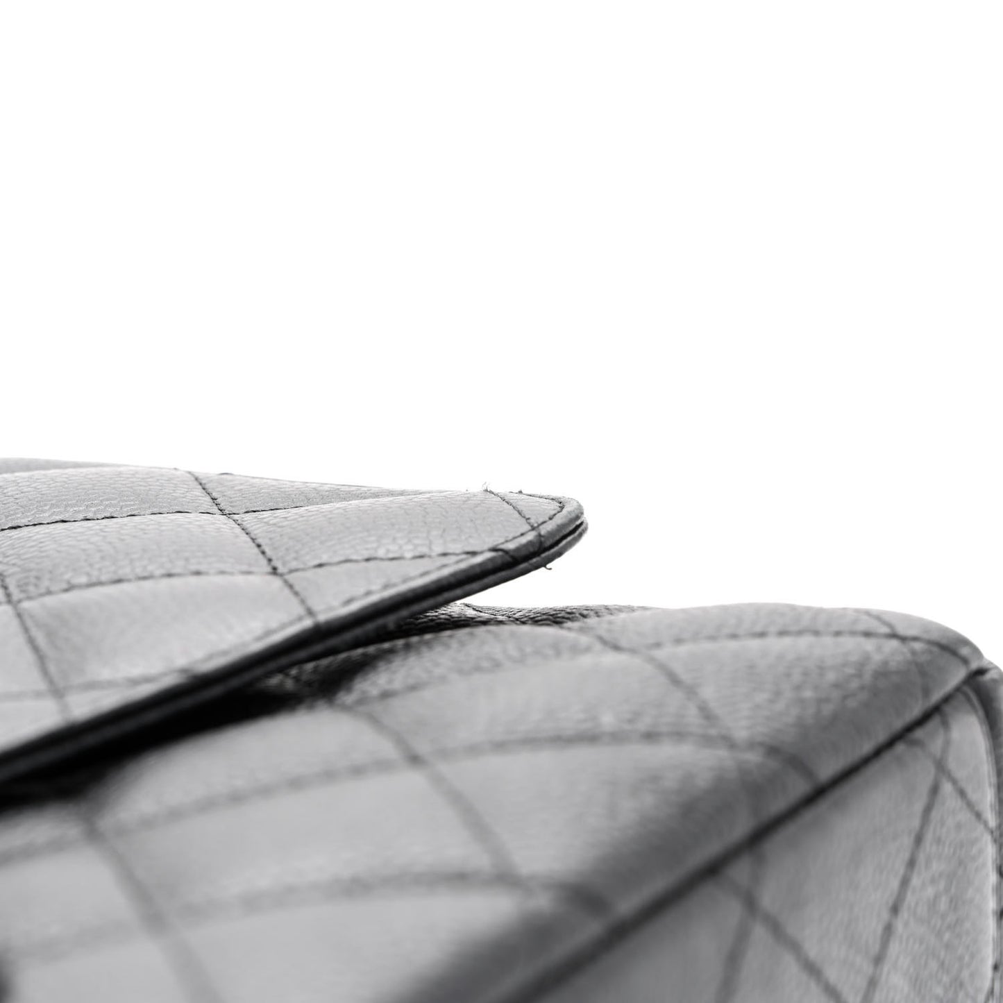 Caviar Quilted Maxi Double Flap Black