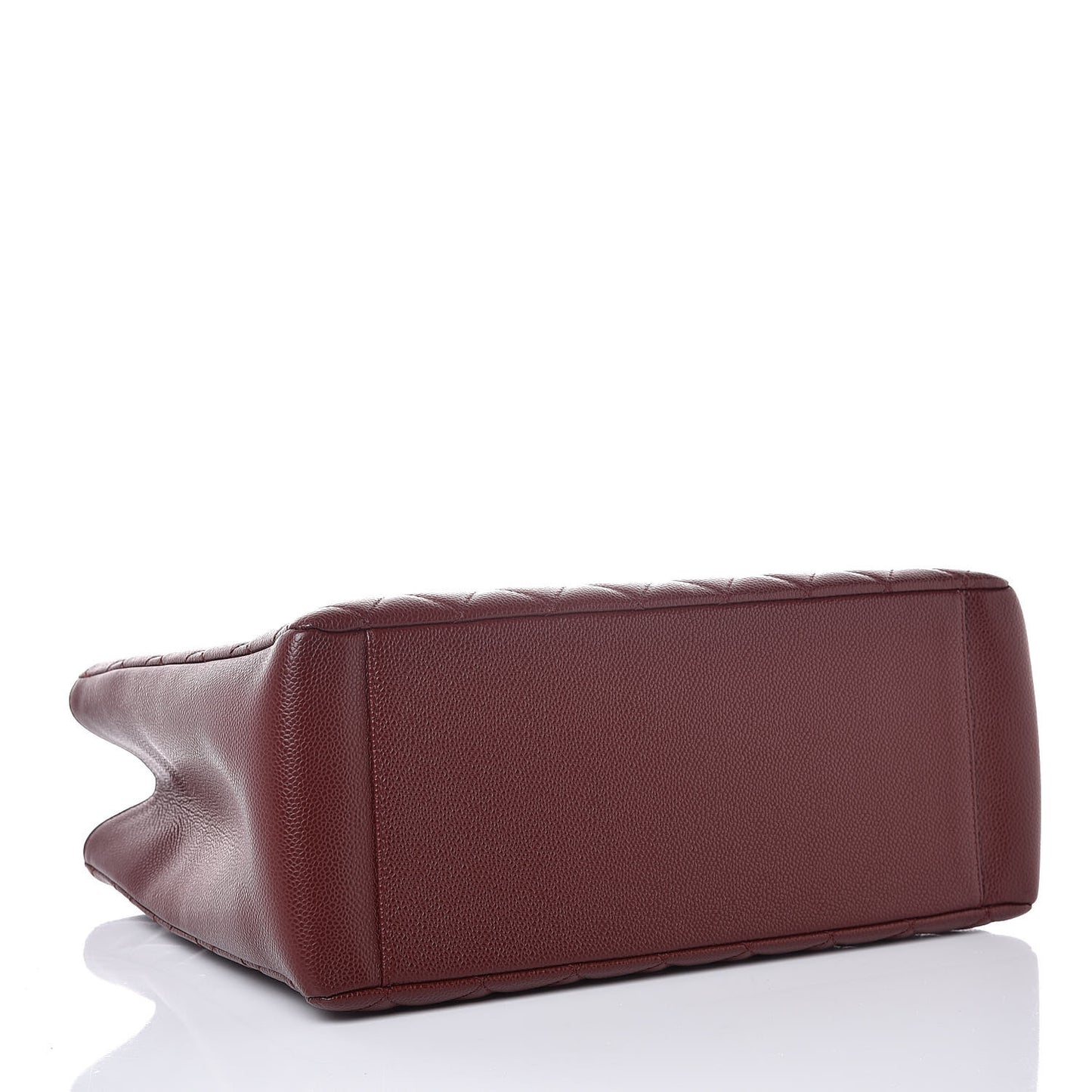 Caviar Quilted Grand Shopping Tote GST Dark Burgundy