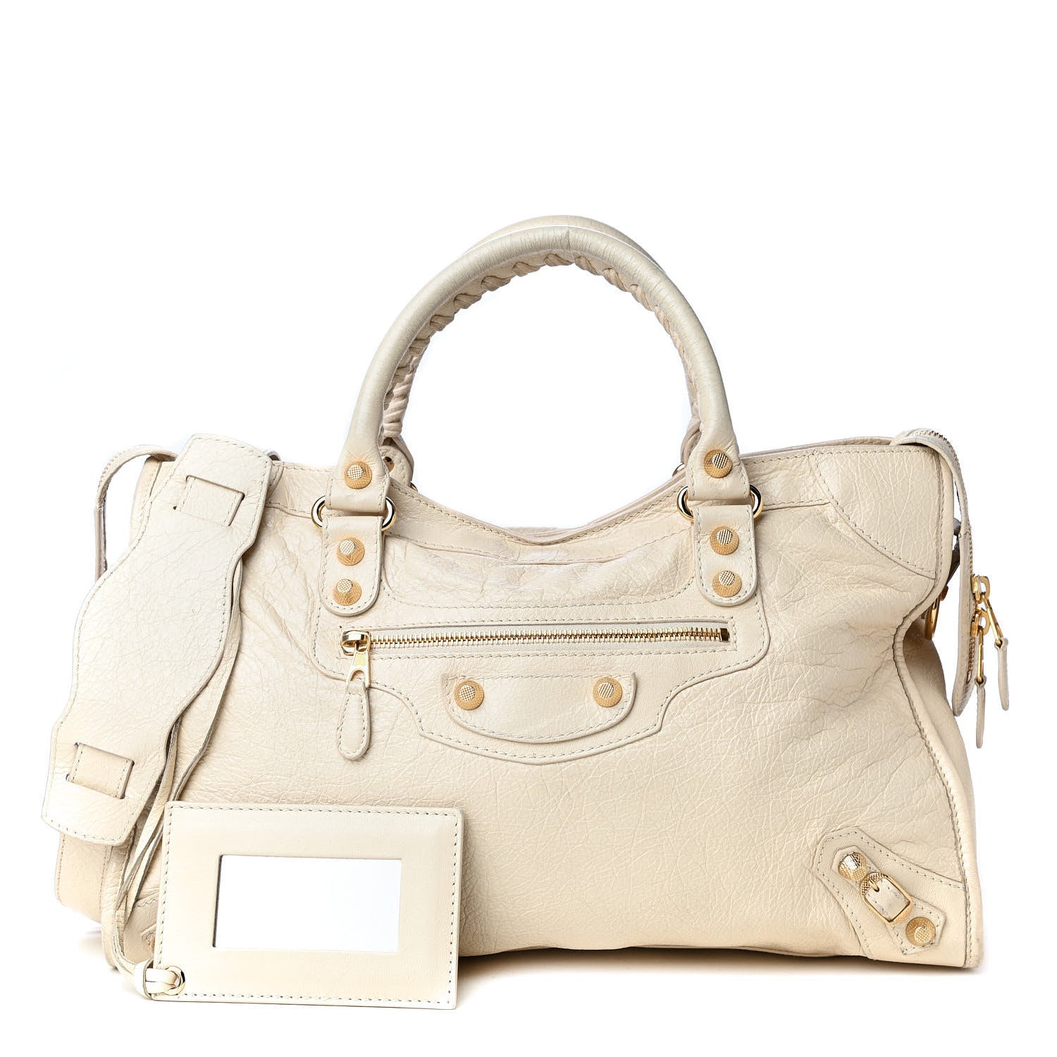 Balenciaga Agneau Giant 12 Gold Hardware City Blanc Creme Light Craie 1 of 4