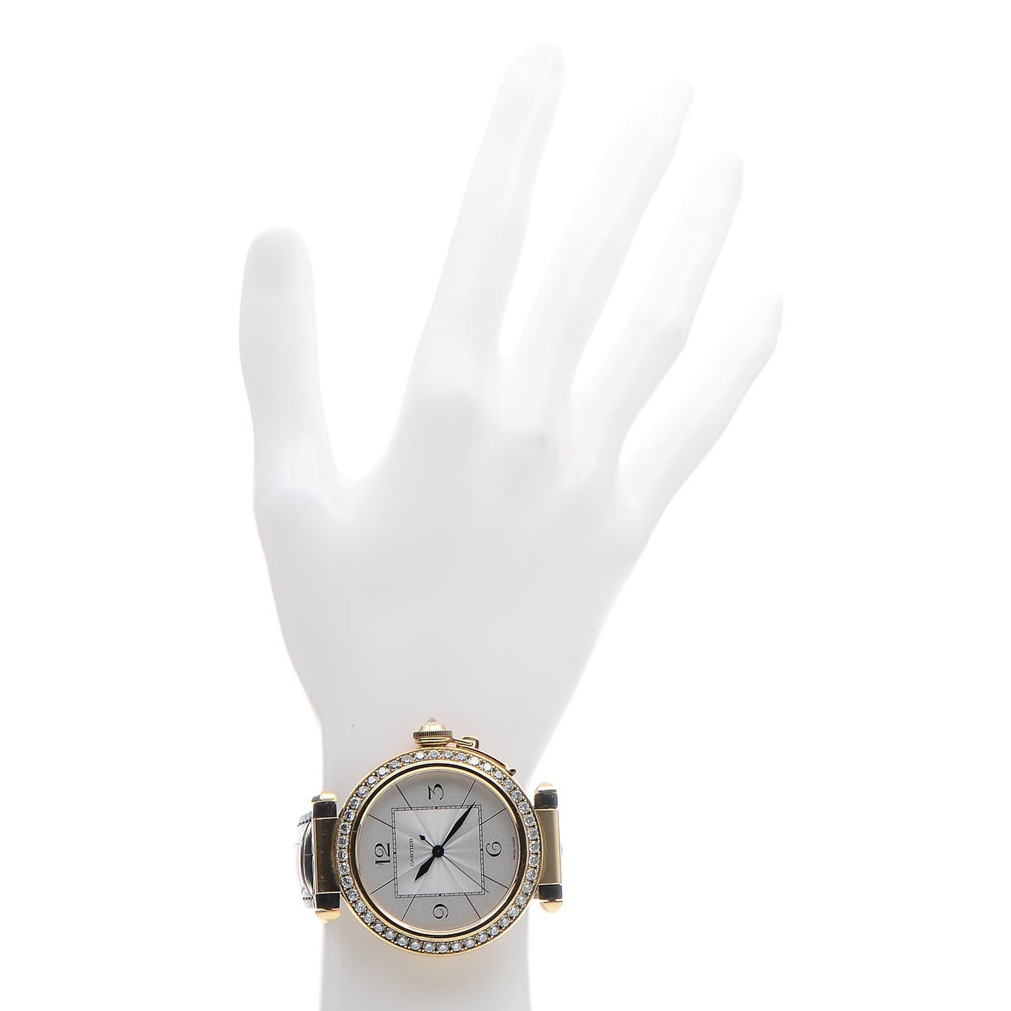 18K Yellow Gold Diamond Alligator 42mm Pasha de Automatic Watch