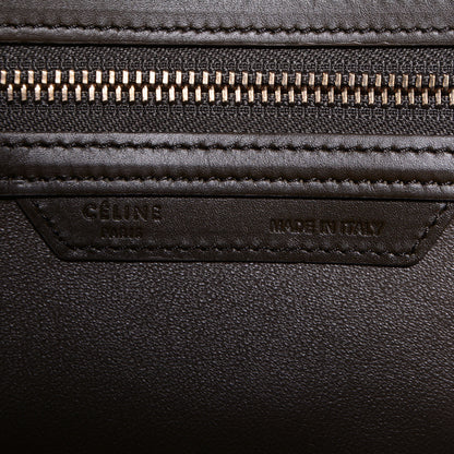 Celine Nubuck Calfskin Mini Tri-Color Luggage Chartreuse 10 of 10