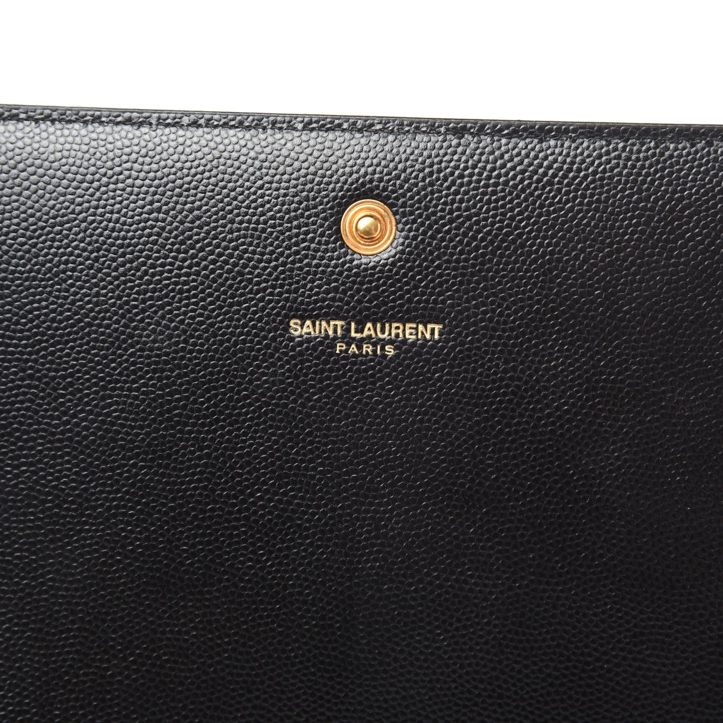 Grain De Poudre Monogram Chain Wallet Black