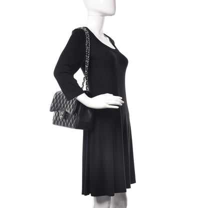 Chanel Caviar Quilted Jumbo Double Flap Black 2 of 10