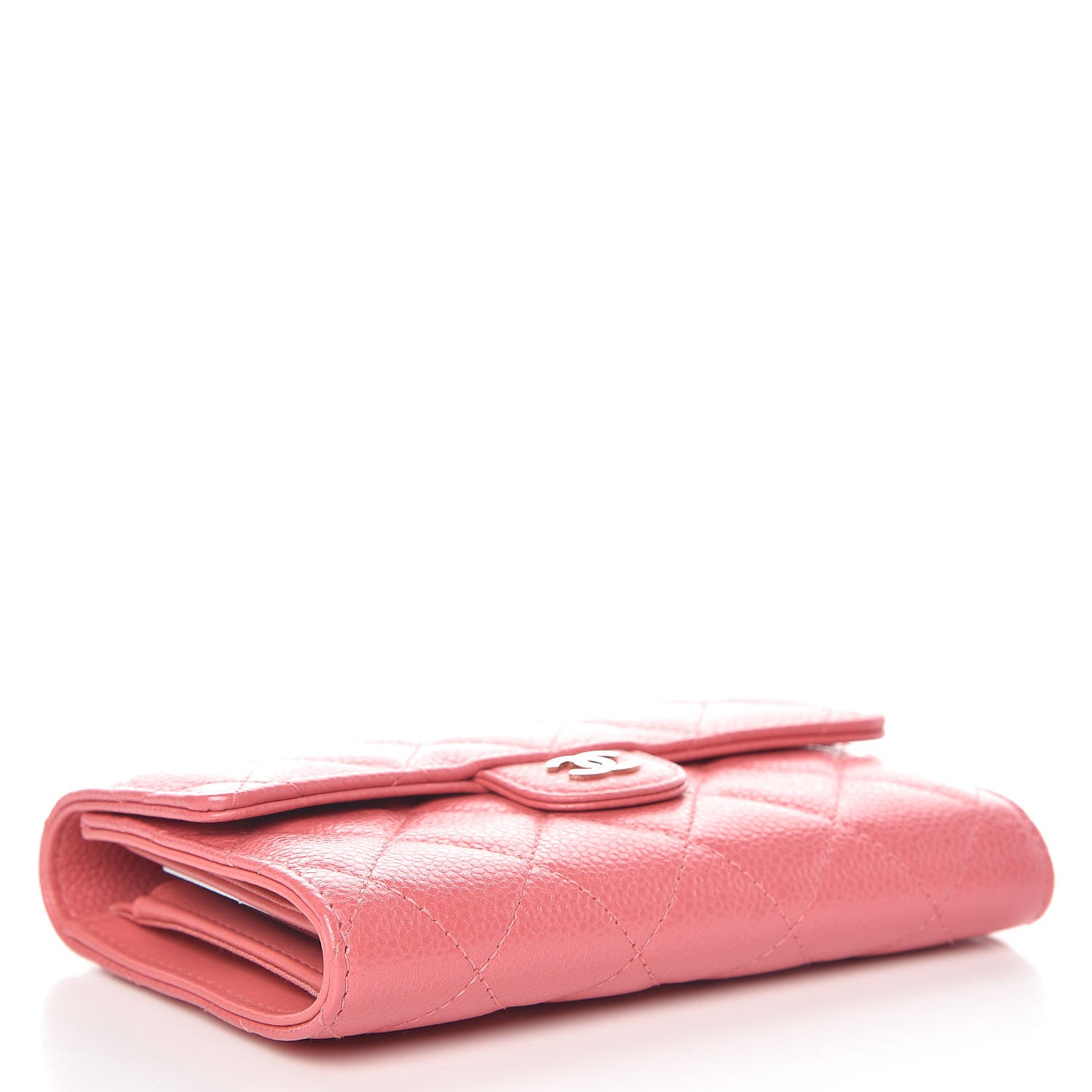 Chanel Caviar Quilted Medium Flap Wallet Pink 4 of 9
