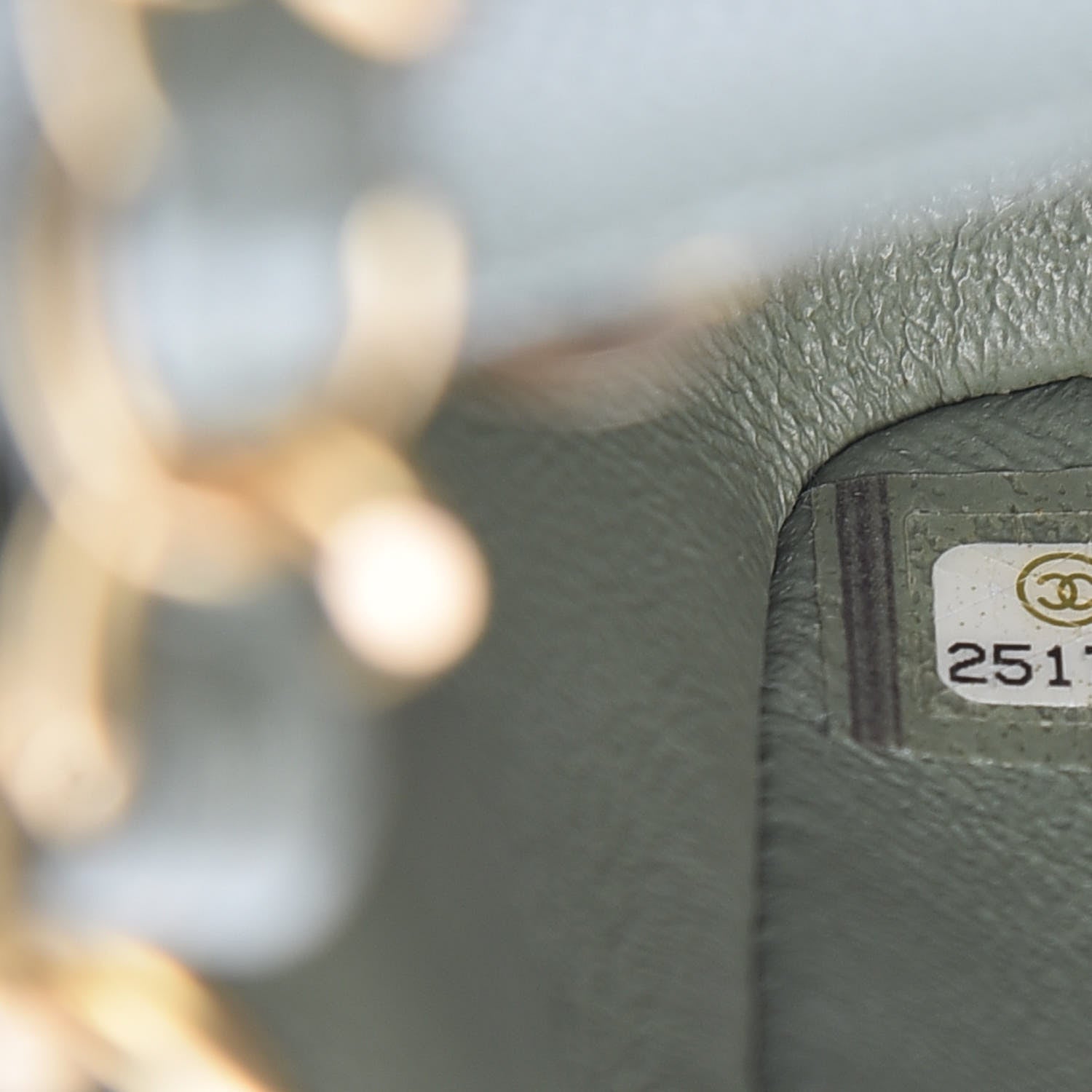 Chanel Iridescent Caviar Quilted Mini Rectangular Flap Green 9 of 9