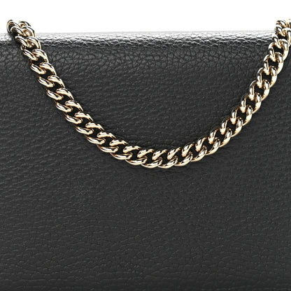 Gucci Dollar Calfskin Medium Betty Chain Wallet Black 7 of 9