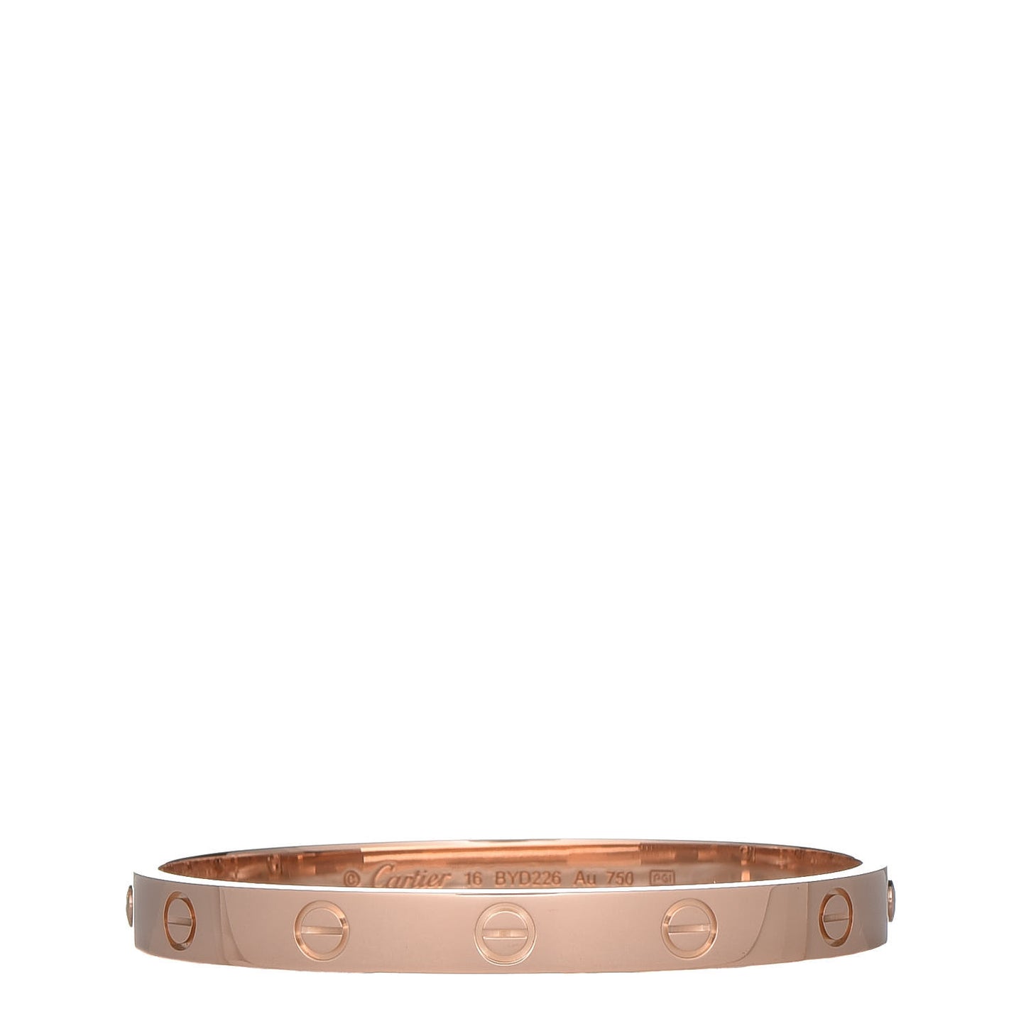 18K Pink Gold LOVE Bracelet 16
