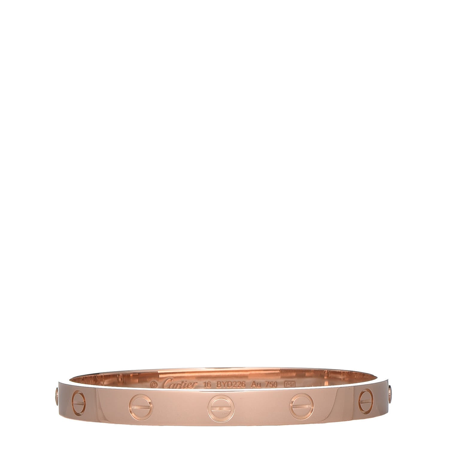 Cartier 18K Pink Gold LOVE Bracelet 16 1 of 8