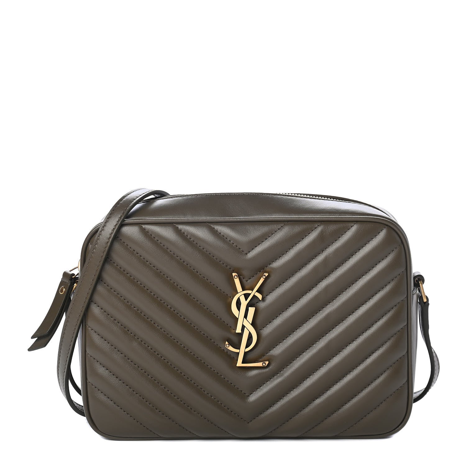 Saint Laurent Calfskin Matelasse Monogram Lou Camera Bag Seaweed 1 of 4