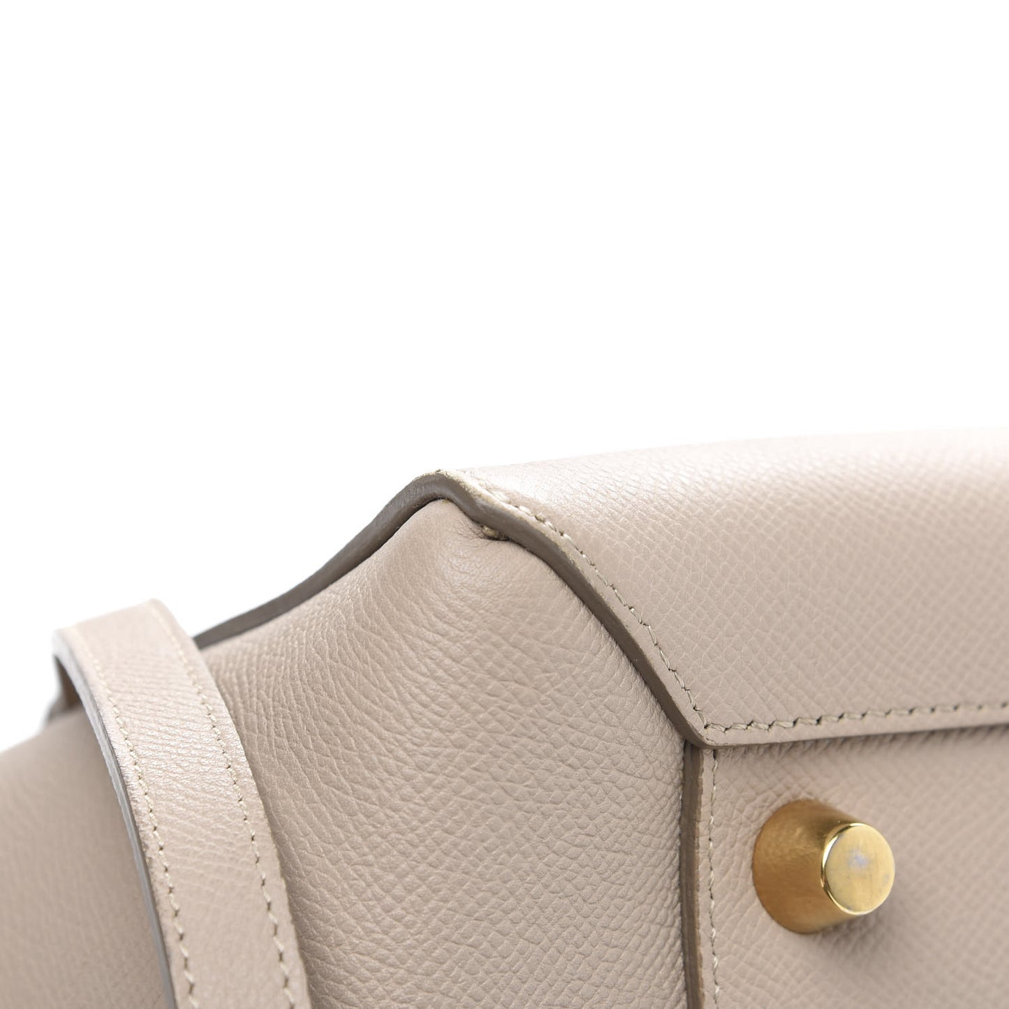 Grained Calfskin Mini Belt Bag Light Taupe