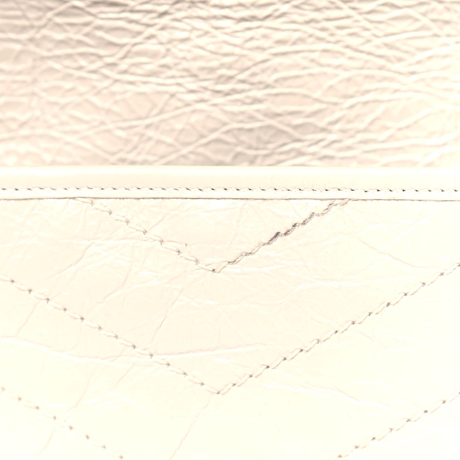 Saint Laurent Crinkled Calfskin Matelasse Monogram Niki Chain Wallet Crema Soft 5 of 5