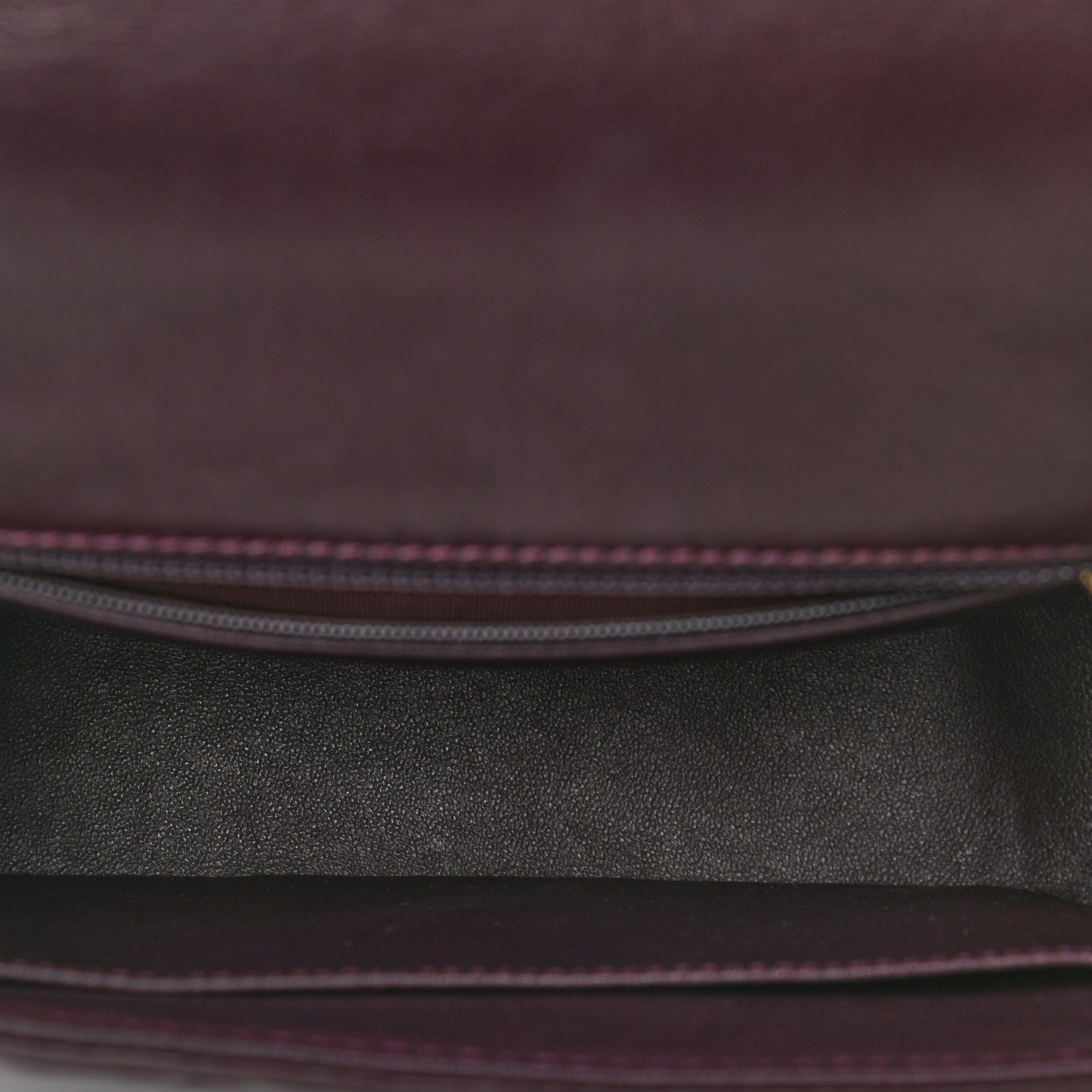 Lambskin Cross Stitch Small Coco Handle Flap Burgundy