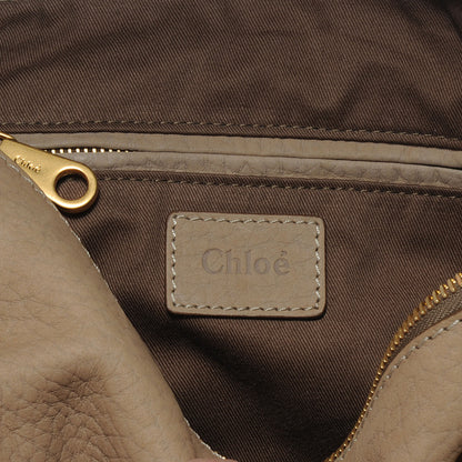 Chloe Nubuck Calfskin Large Marcie Satchel Greige 6 of 7