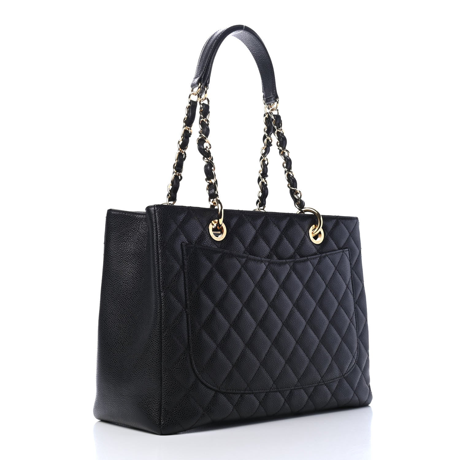 Chanel Caviar Quilted Grand Shopping Tote GST Black 2 of 5