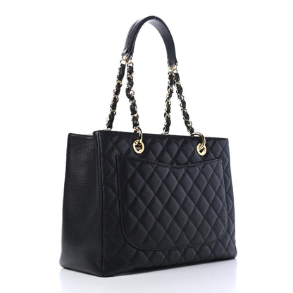 Chanel Caviar Quilted Grand Shopping Tote GST Black 2 of 5