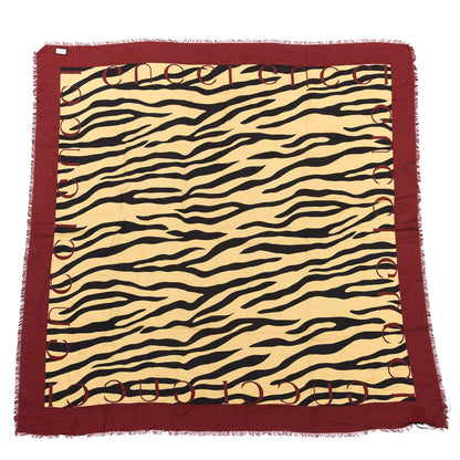Gucci Modal Silk Tiger Print Scarf Yellow 1 of 3