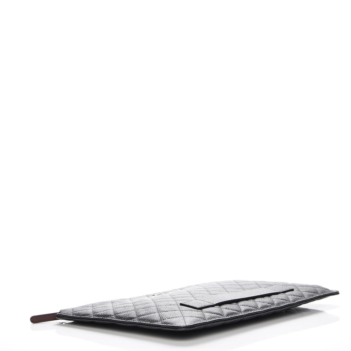 Caviar Quilted Document Portfolio Holder Black