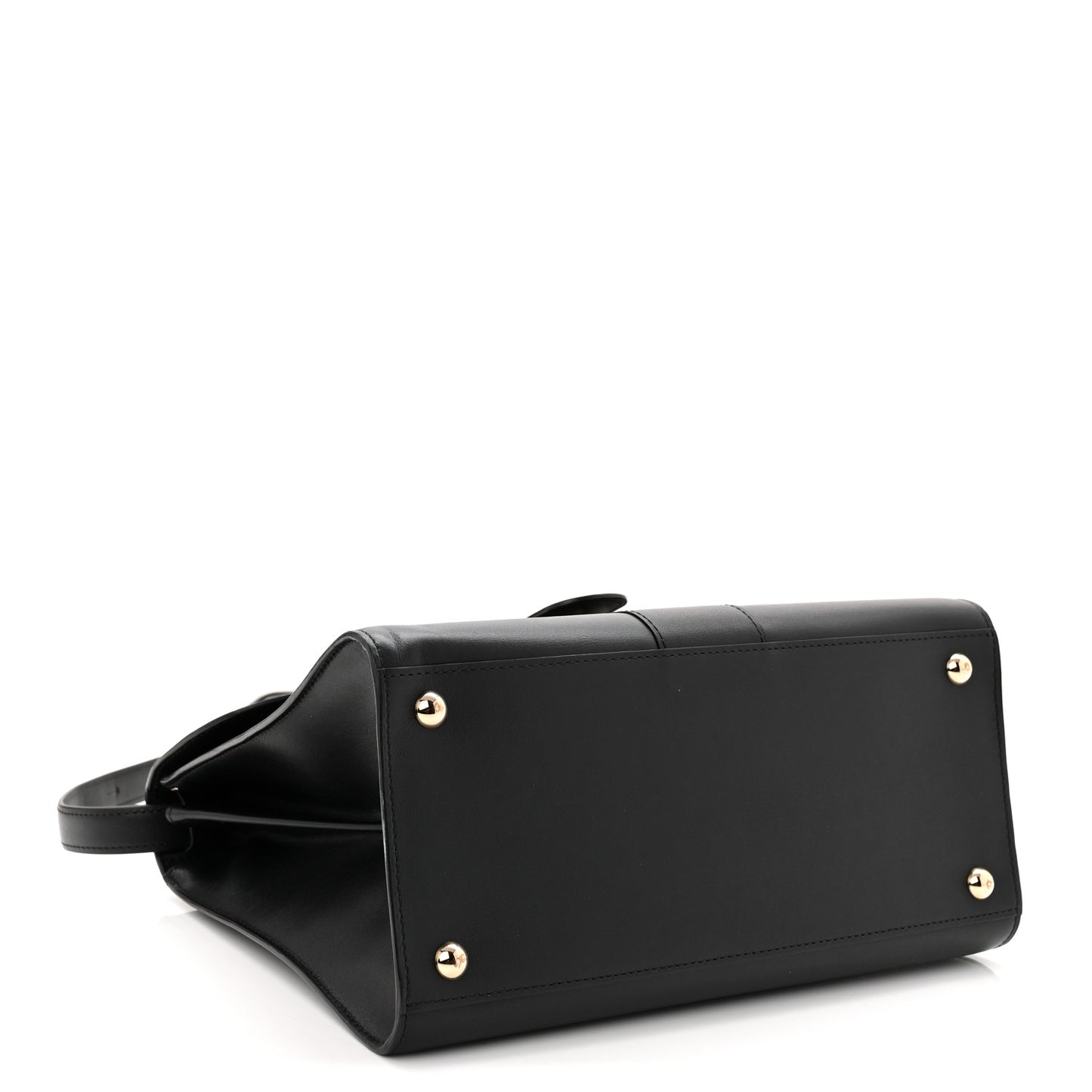 Box Calfskin MM Brillant Satchel Black