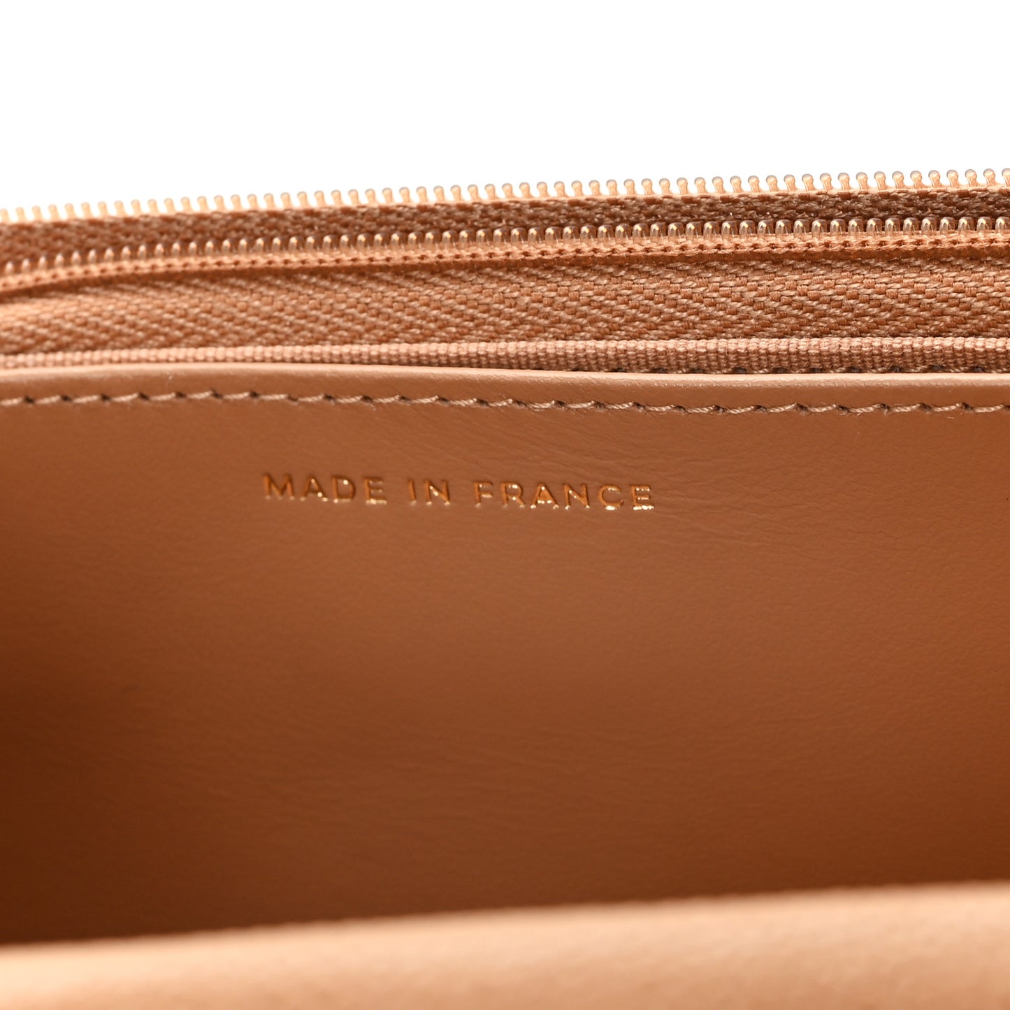 Caviar Quilted Wallet On Chain WOC Beige