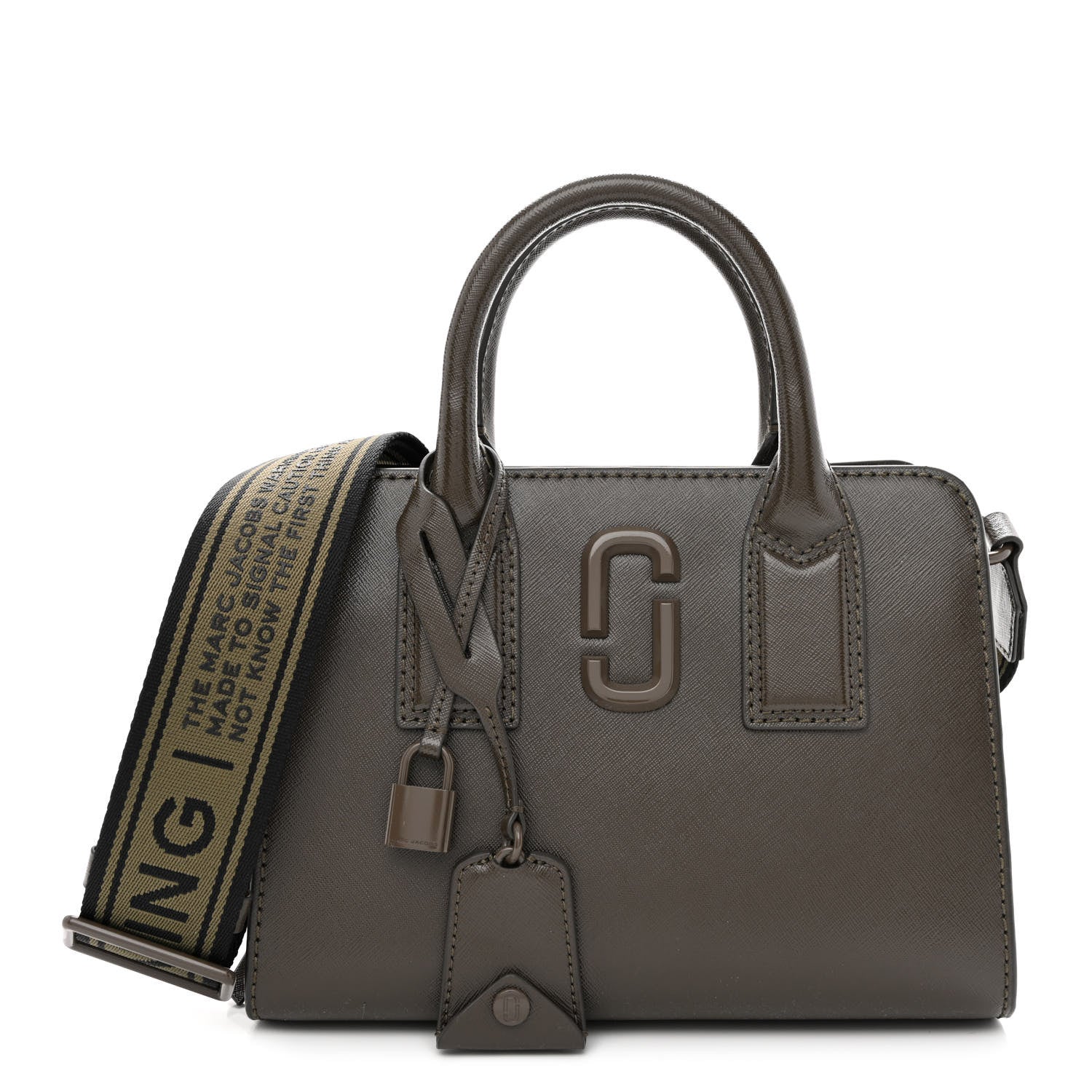 Marc Jacobs Saffiano Little Big Shot Tote Brown 1 of 10