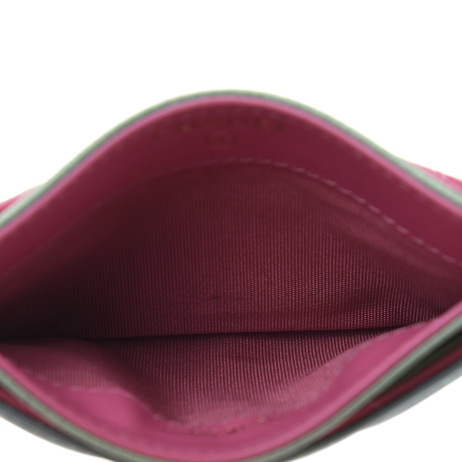 Chanel Caviar Quilted CC Filigree Card Holder Pink Blue Green 5 of 10