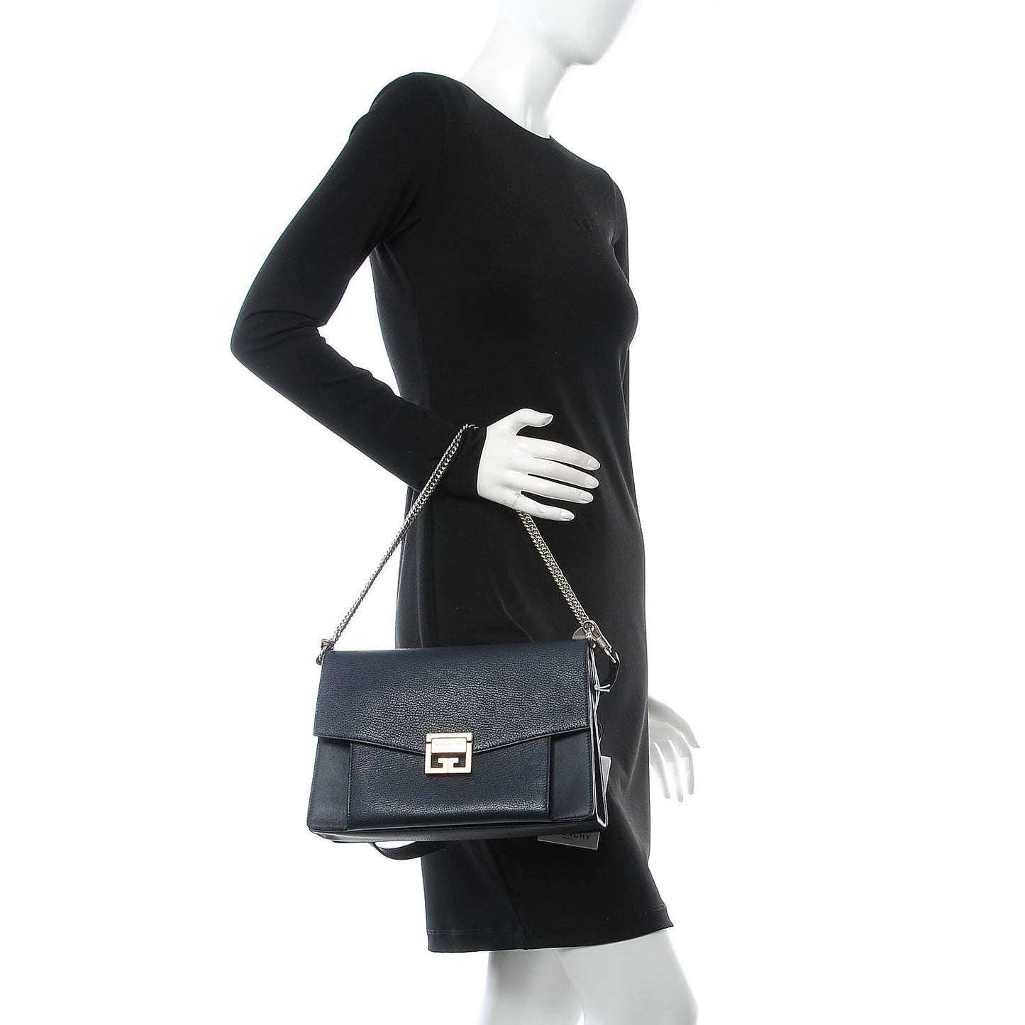 Sugar Goatskin Medium GV3 Shoulder Bag Dark Blue