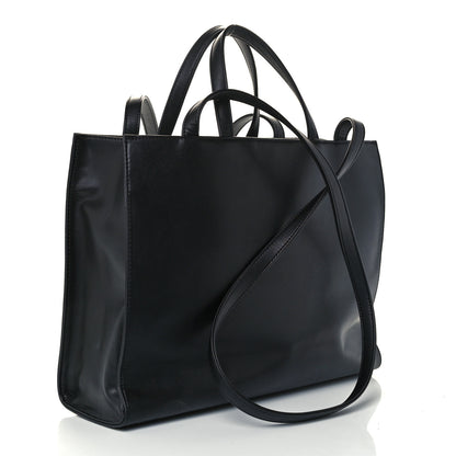 Telfar Vegan Leather Medium Shopping Bag Black 3 of 11
