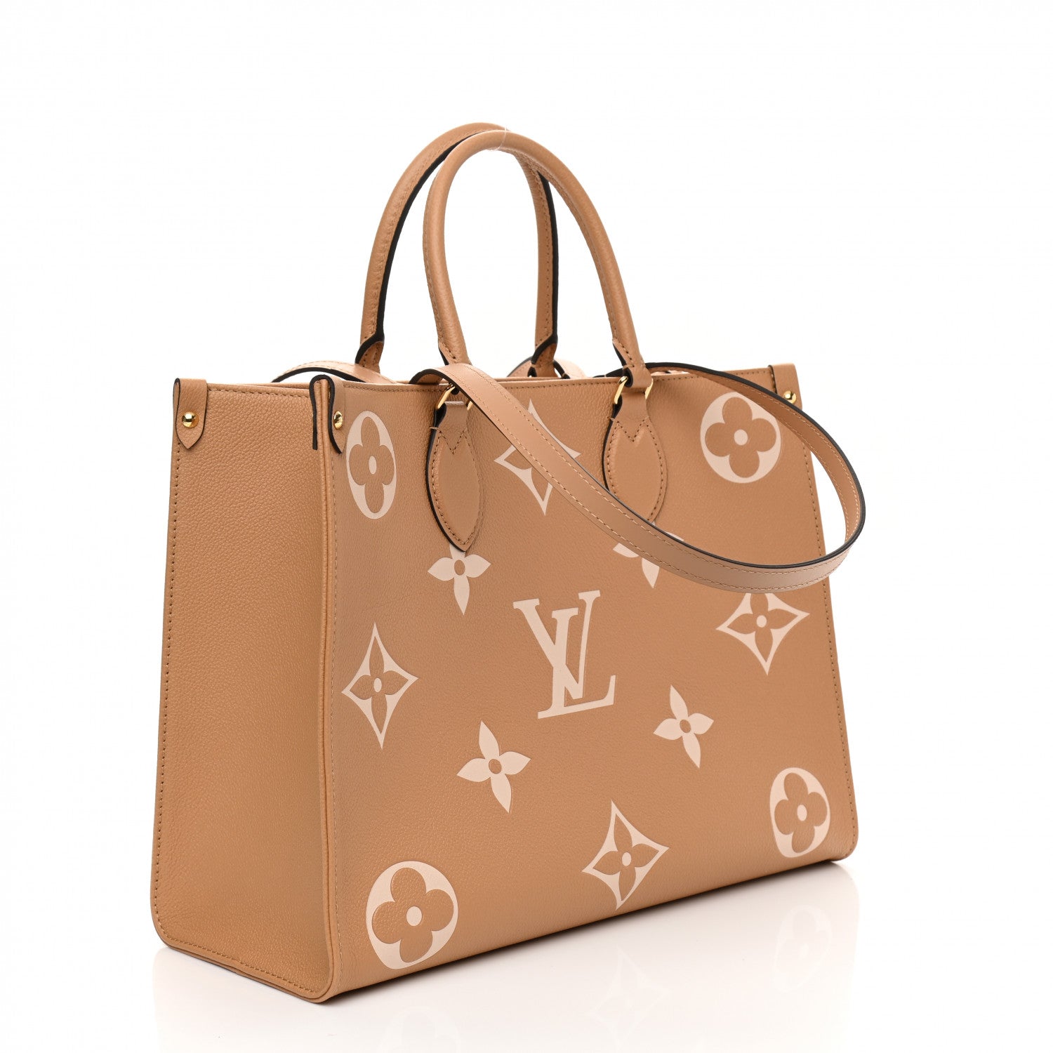 Louis Vuitton Empreinte Monogram Giant Onthego MM Arizona Creme 3 of 10