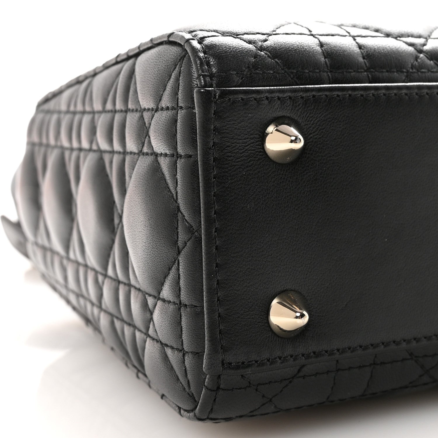 Christian Dior Lambskin Cannage Small Lucky Badges My Lady Dior Black 8 of 9