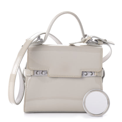 Delvaux Patent Calfskin Micro Tempete Satchel Gray 1 of 10
