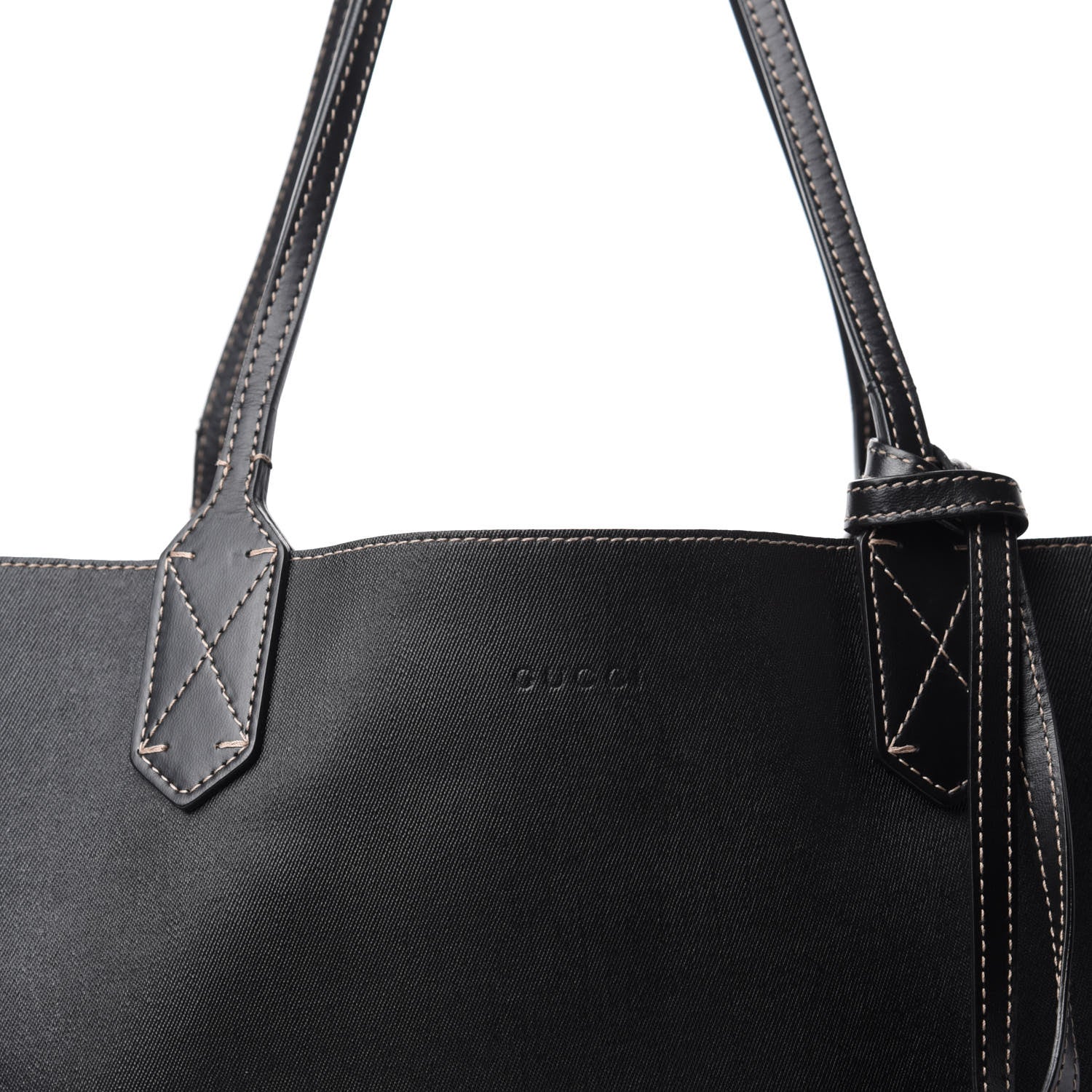 Gucci Calfskin GG Supreme Monogram Medium Reversible Tote Black 18 of 18