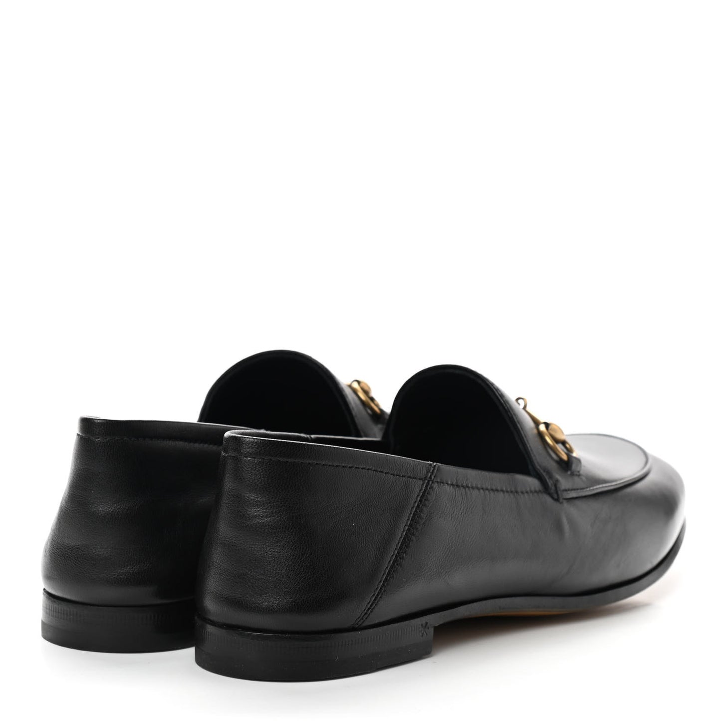 Lambskin Womens Brixton Horsebit Loafers 38.5 Black