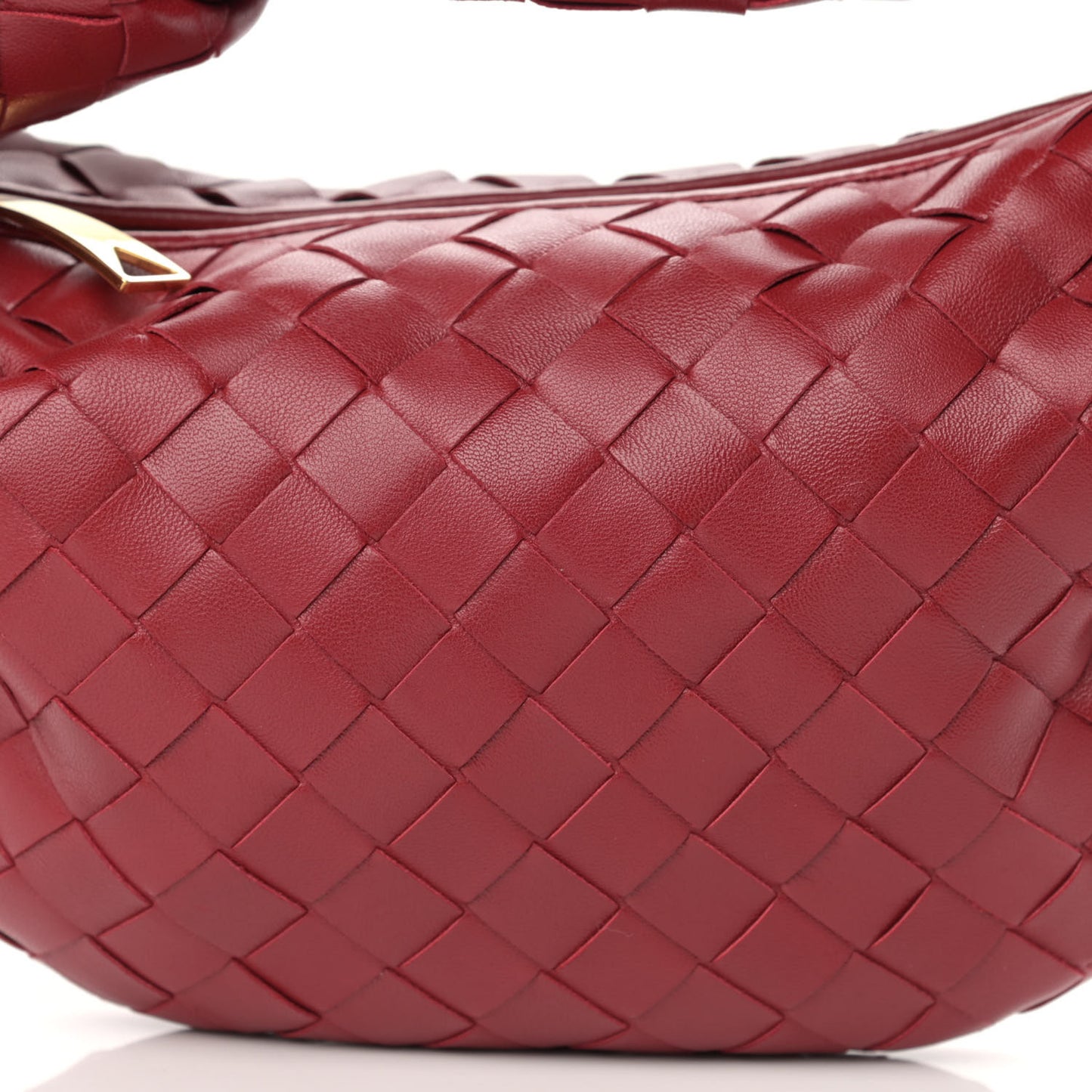 Nappa Intrecciato Mini Jodie Dark Red