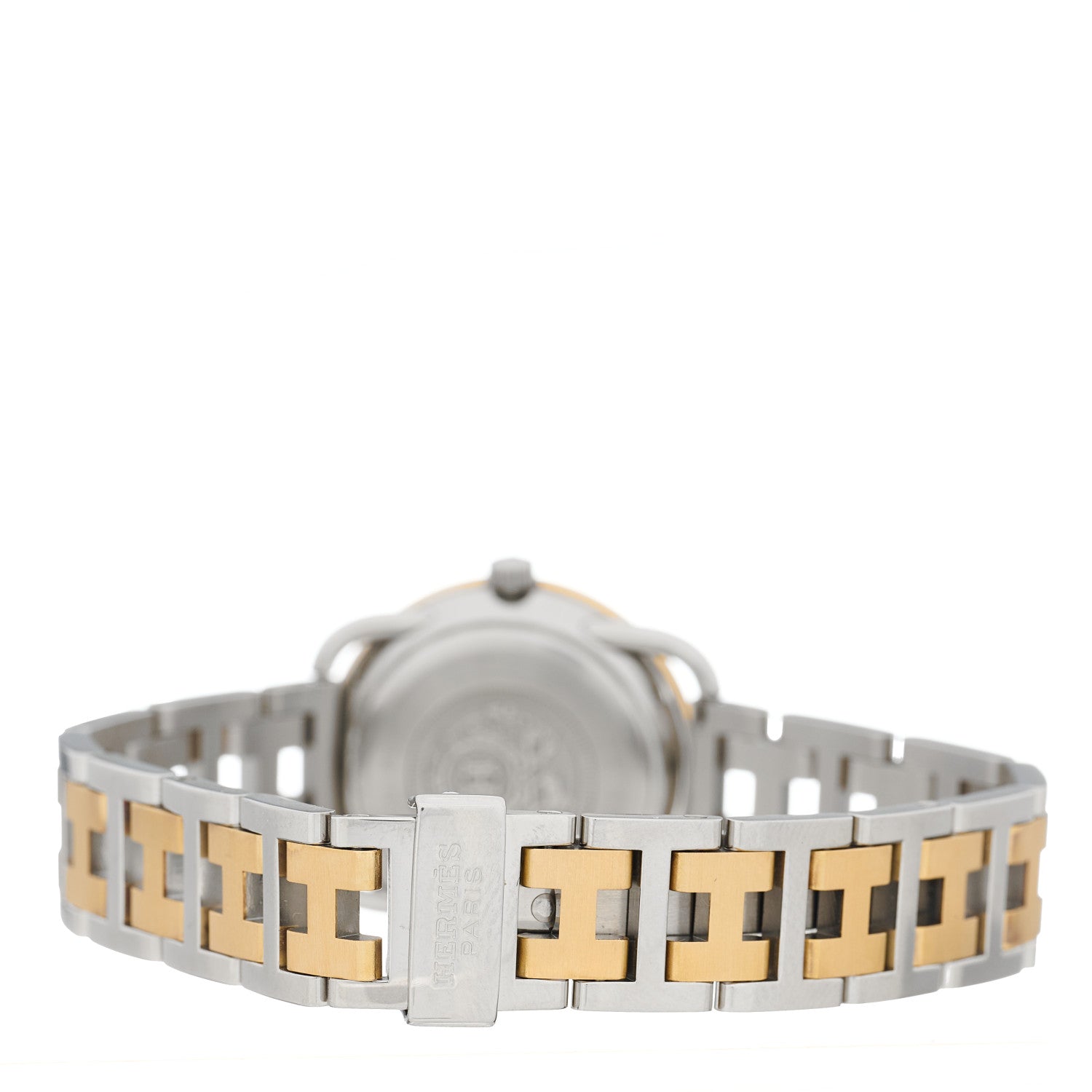 Hermes Stainless Steel 25mm Arceau Clipper Quartz Watch Gold 3 of 4