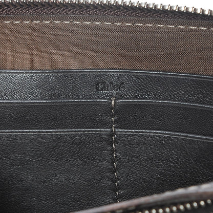 Chloe Calfskin Paddington Zip Around Wallet Brown 8 of 13