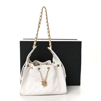 Chanel Caviar Quilted Small Chanel 25 Handbag White 11 of 11