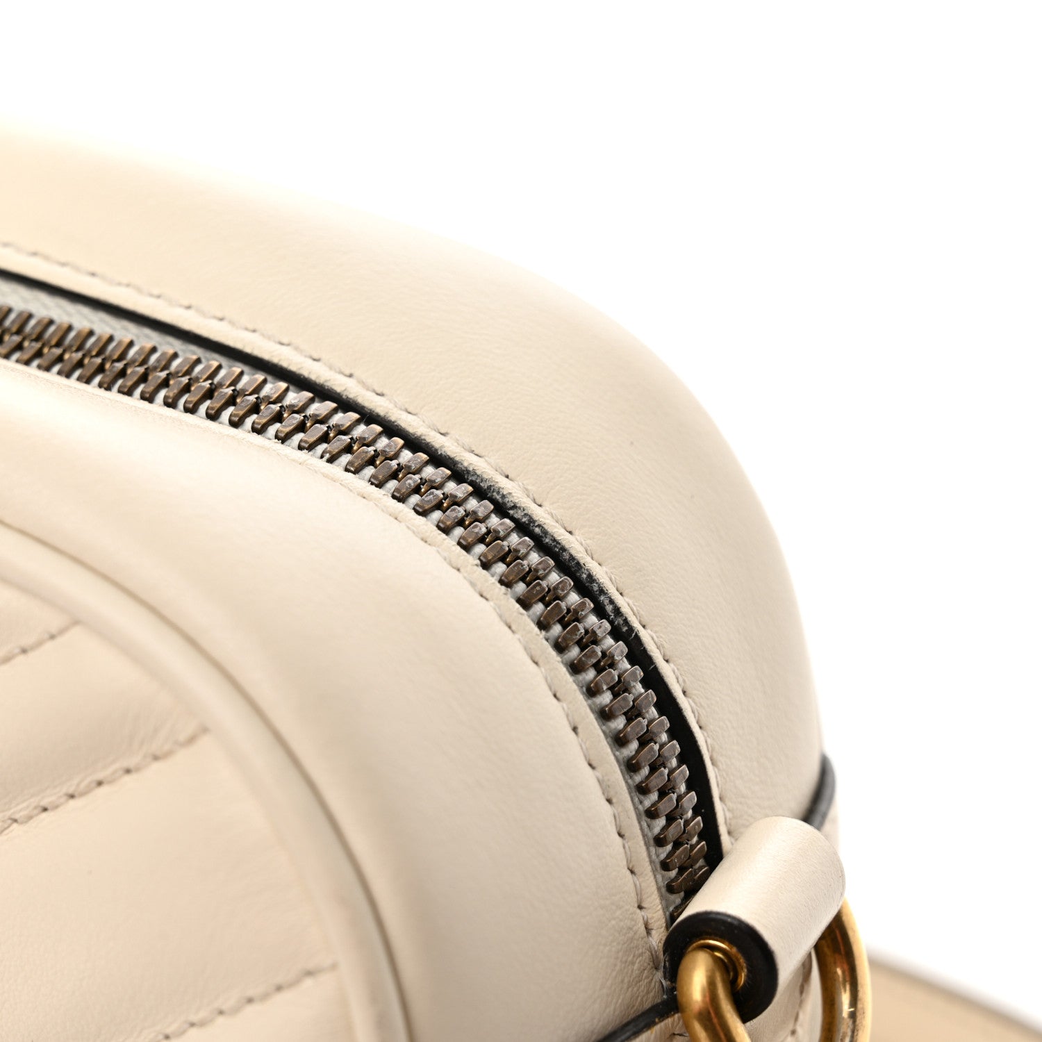 Gucci Calfskin Matelasse Small GG Marmont Chain Shoulder Bag White 12 of 12