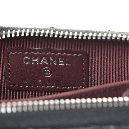 Chanel Caviar Stitched Zip Coin Purse Black 6 of 8