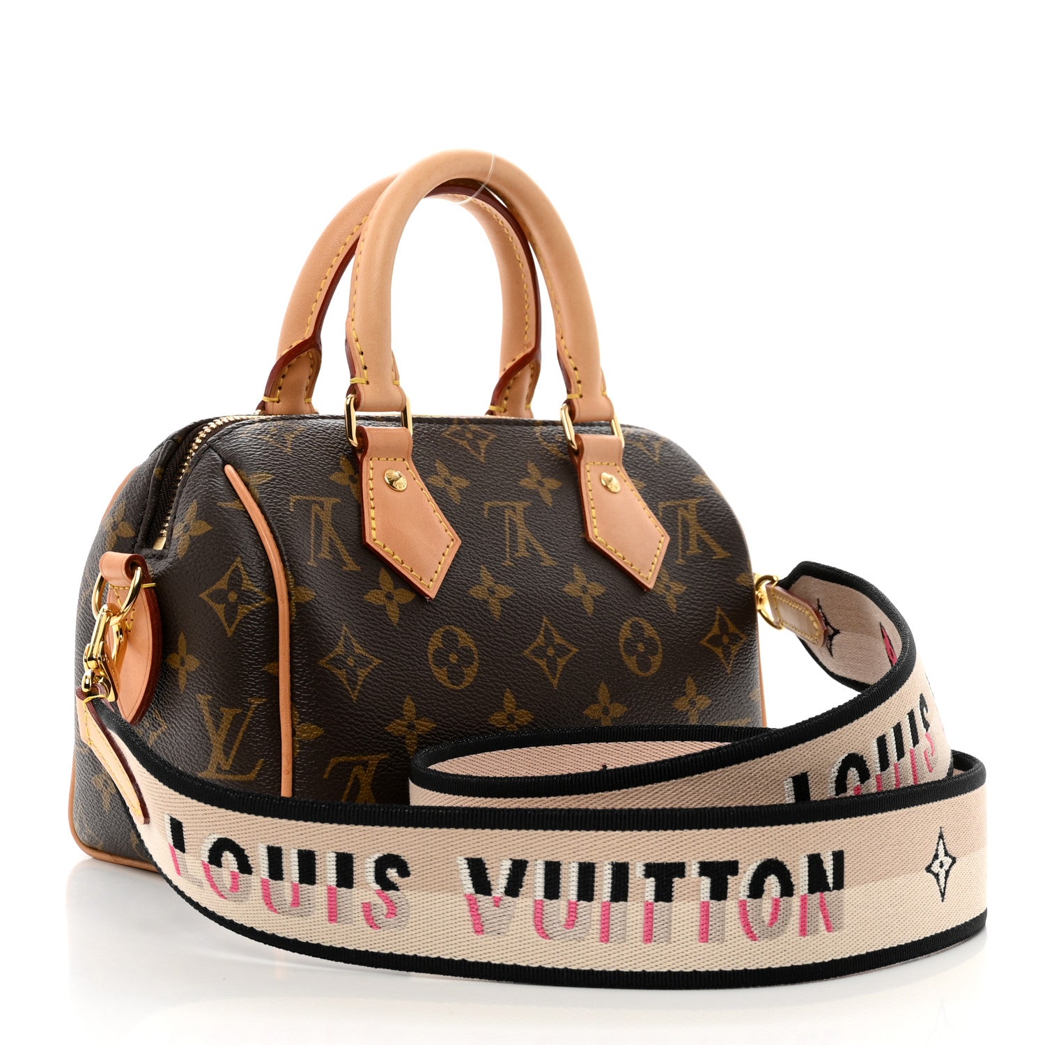 Louis Vuitton Monogram Speedy Bandouliere 20 Black 3 of 9