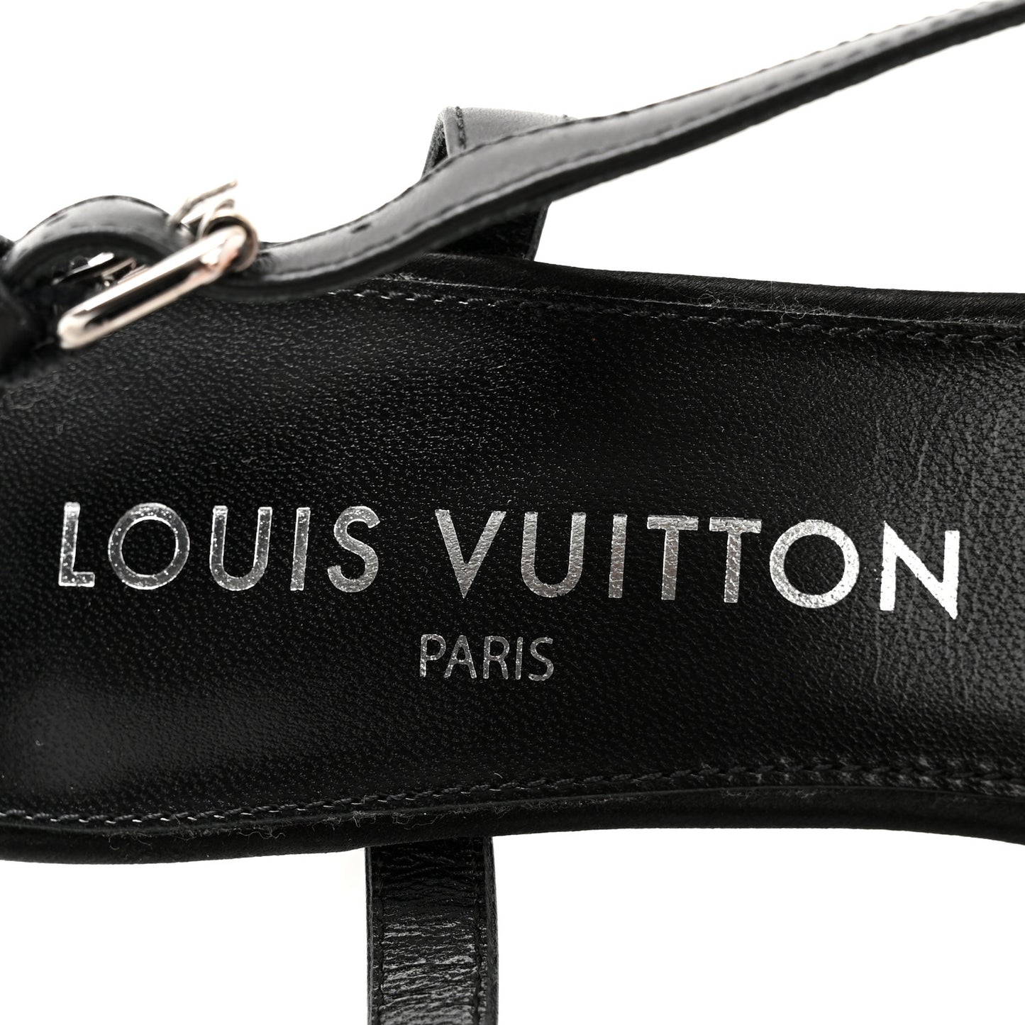 Satin Crystal Blossom Slingback Pump 36.5 Black