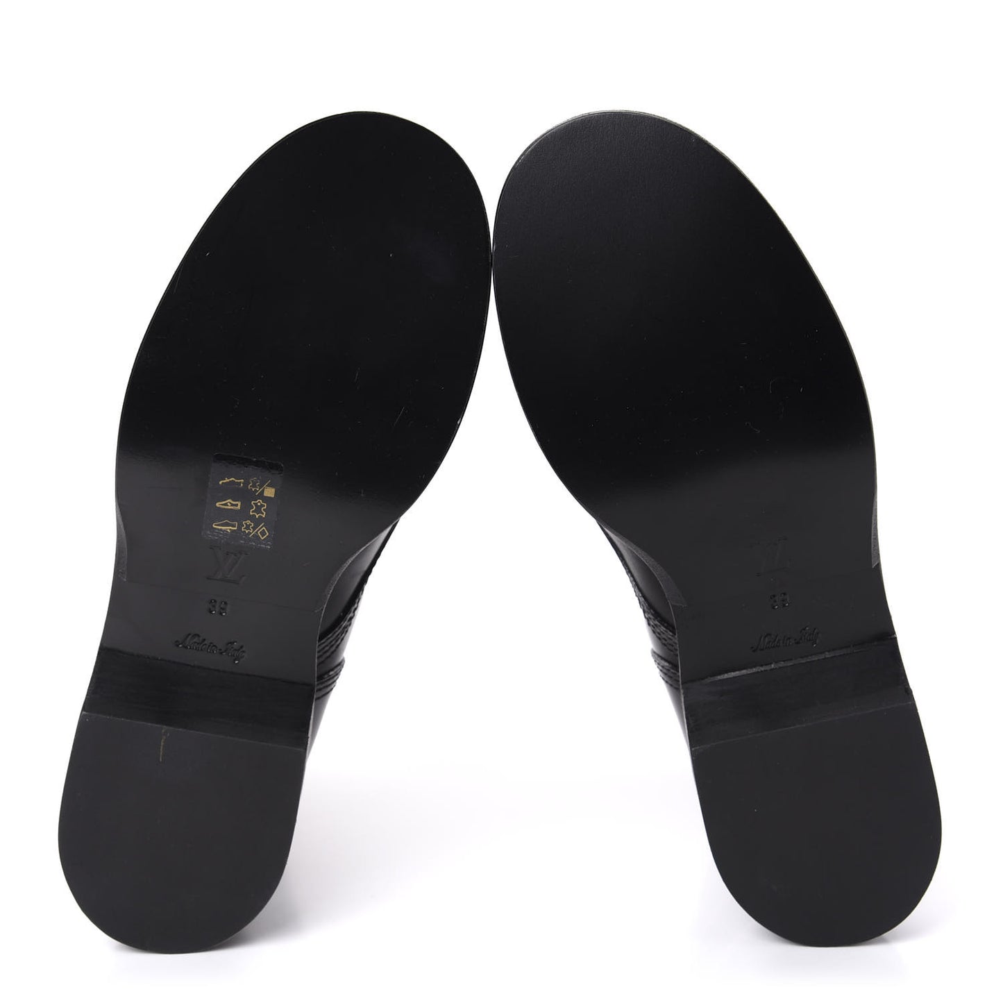 Calfskin Monogram Metropolis Flat Ranger Boots 39 Black