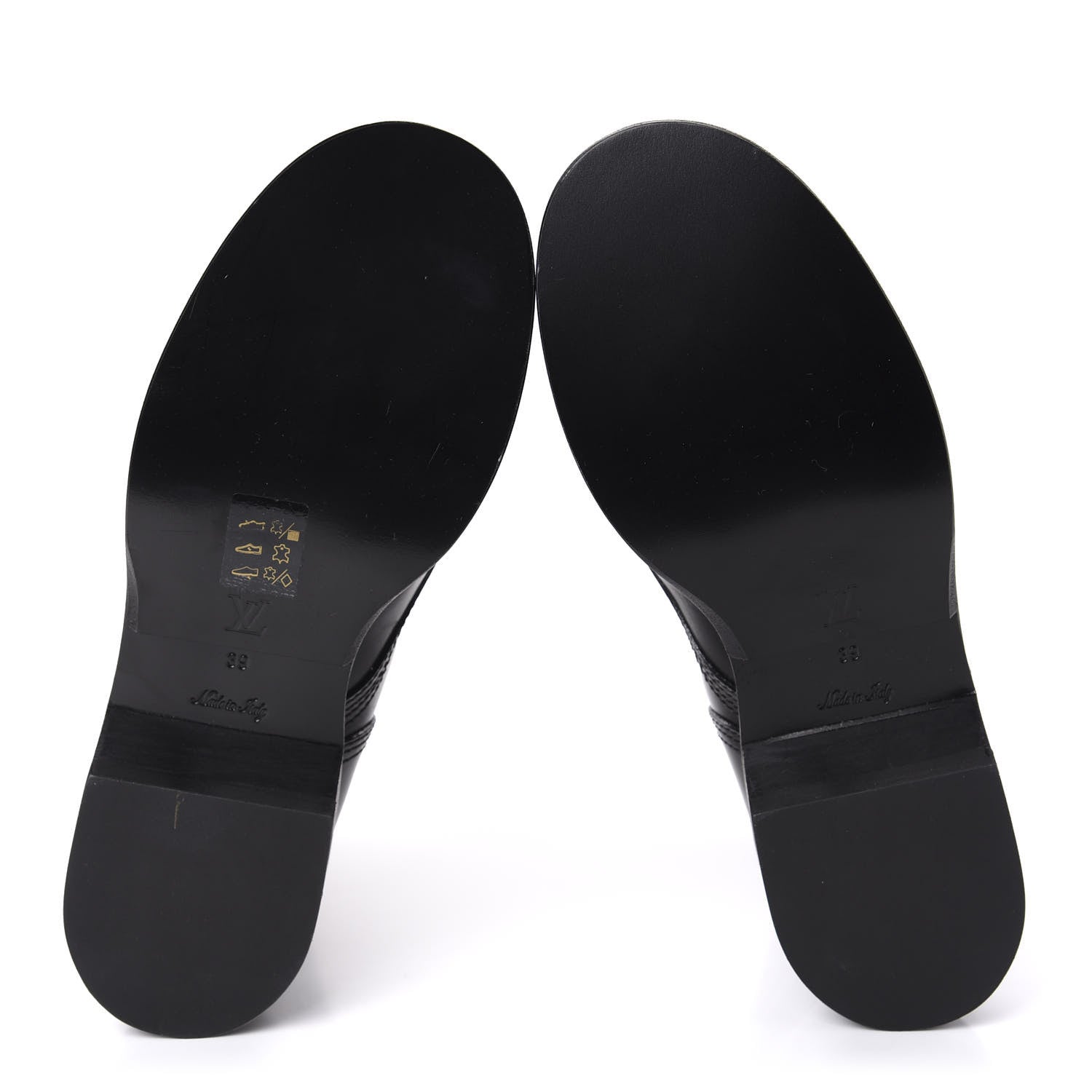 Louis Vuitton Calfskin Monogram Metropolis Flat Ranger Boots 39 Black 5 of 10