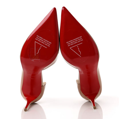 Christian Louboutin Patent Iriza 85 Pumps 39.5 Nude 5 of 8
