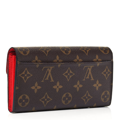 Louis Vuitton Monogram Sarah Wallet NM Coquelicot 3 of 6