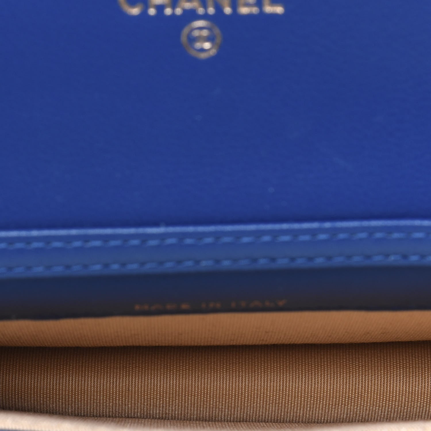Chanel Lambskin Quilted Pearl Crush Clutch With Chain Blue 5 of 12