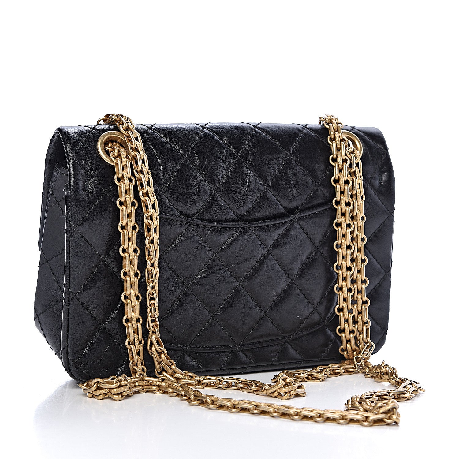 Chanel Aged Calfskin Quilted 2.55 Reissue Mini Flap Black 3 of 10